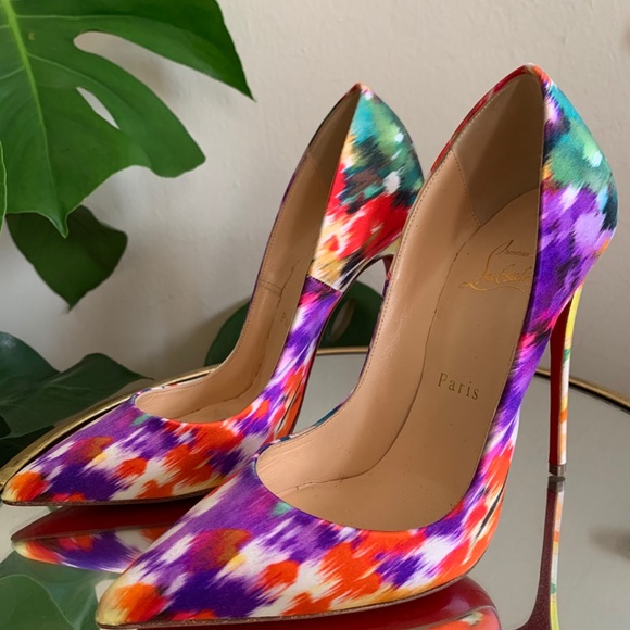 Christian Louboutin Shoes - Christian Louboutin So Kate 120 Satin Bouquet